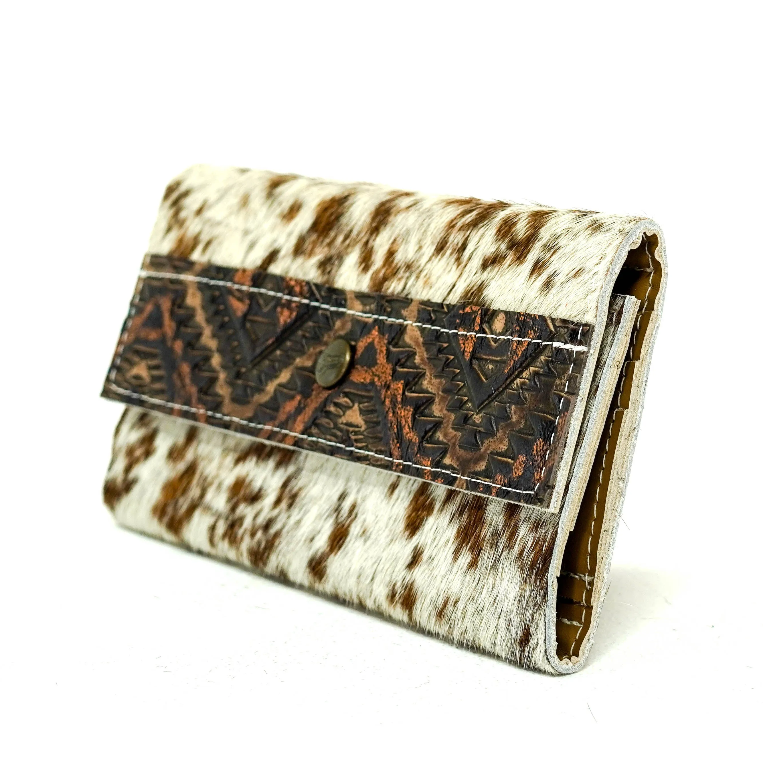 Kacey Wallet - Longhorn w/ Copper Penny Aztec